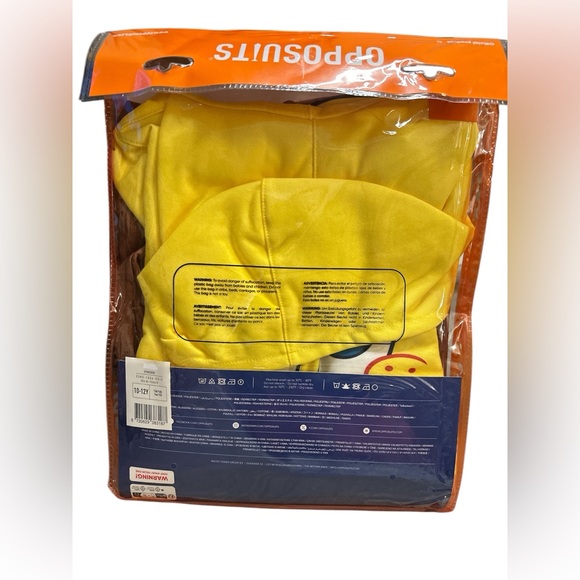 Spongebob SquarePants Youth Onesie Bodysuit W/Hood Halloween/Cosplay/Costume NWT - Picture 5 of 7